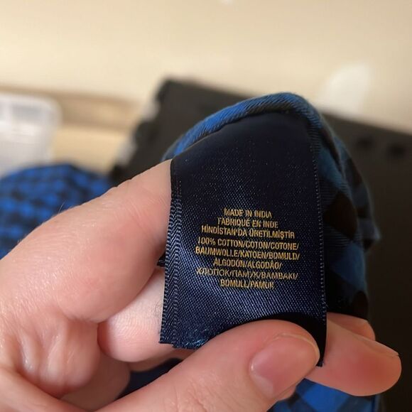 Polo Ralph Lauren Blue Black Plaid Flannel Button Down Shirt - Picture 4 of 5